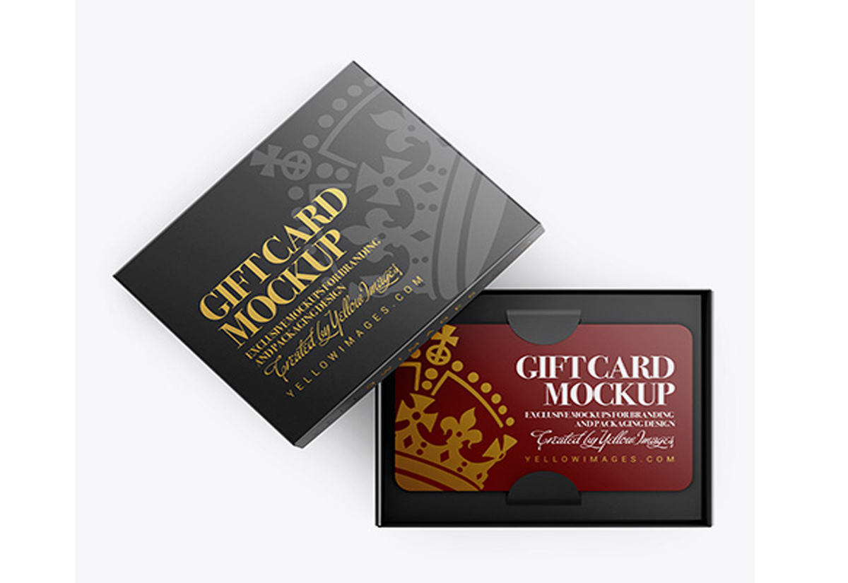 Download Gift Card Boxes Stylish Custom Designed Gift Card Boxes Yellowimages Mockups