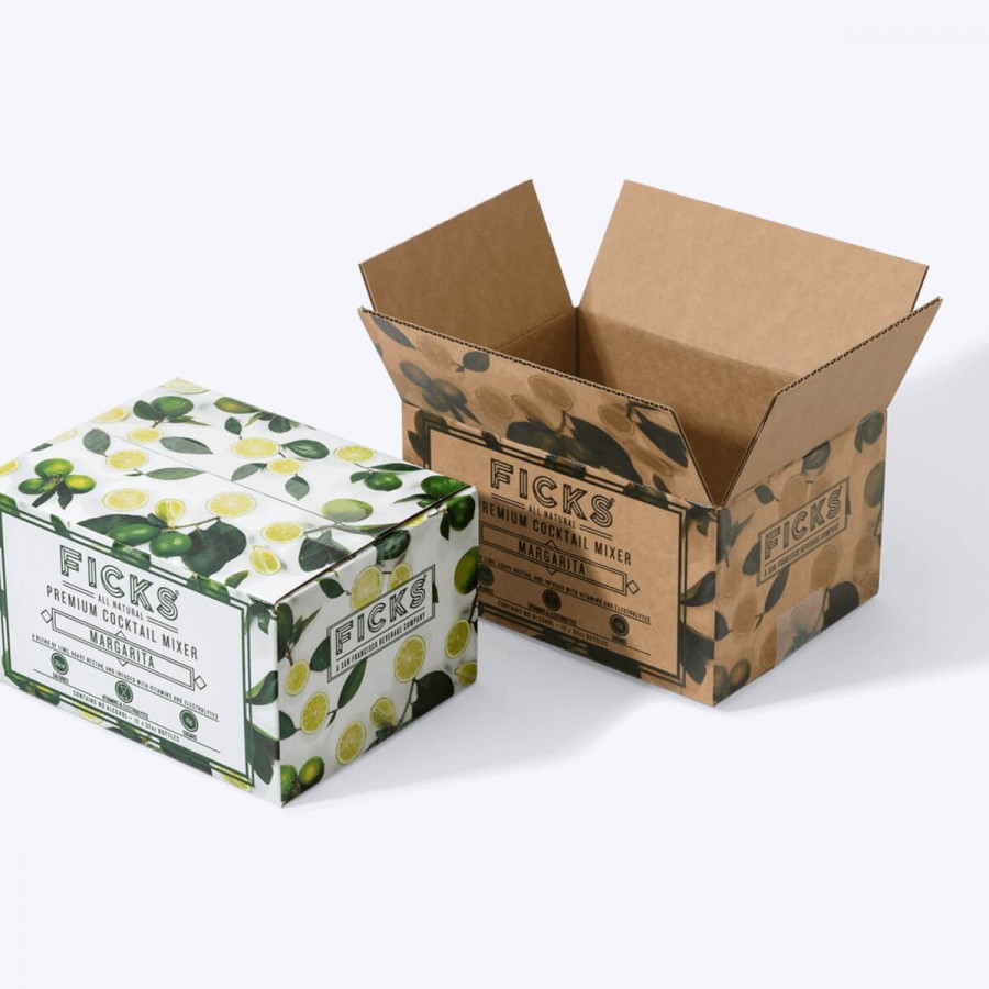 White Corrugated Packaging Boxes